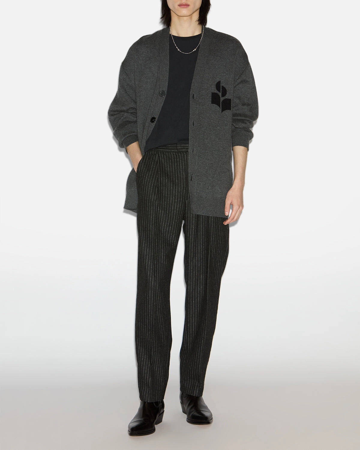 CURTIS CARDIGAN Cold Warmth Off Duty Look