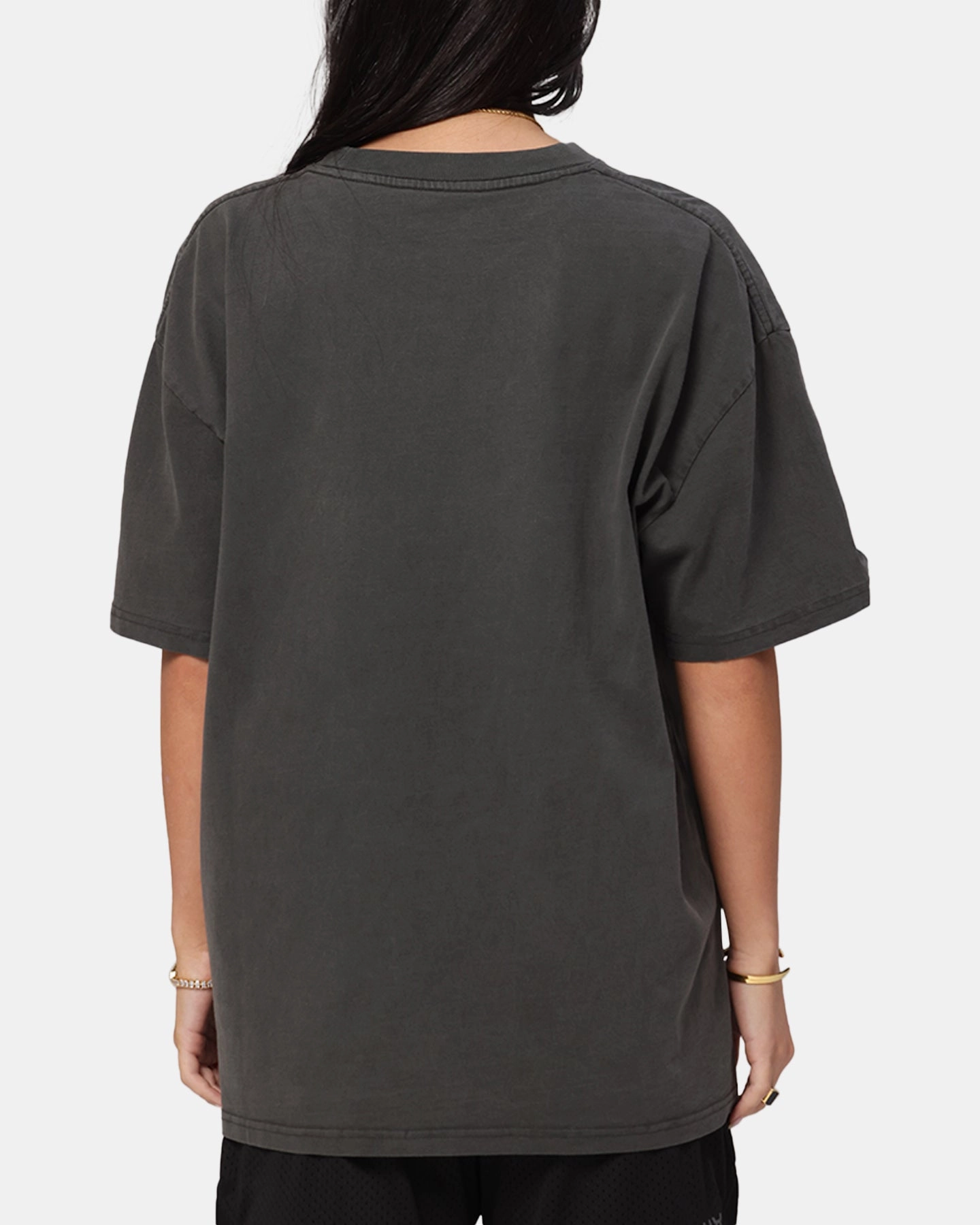 The Anti Order Freedom Boxy T-Shirt Black Wash Wrinkle Free Texture