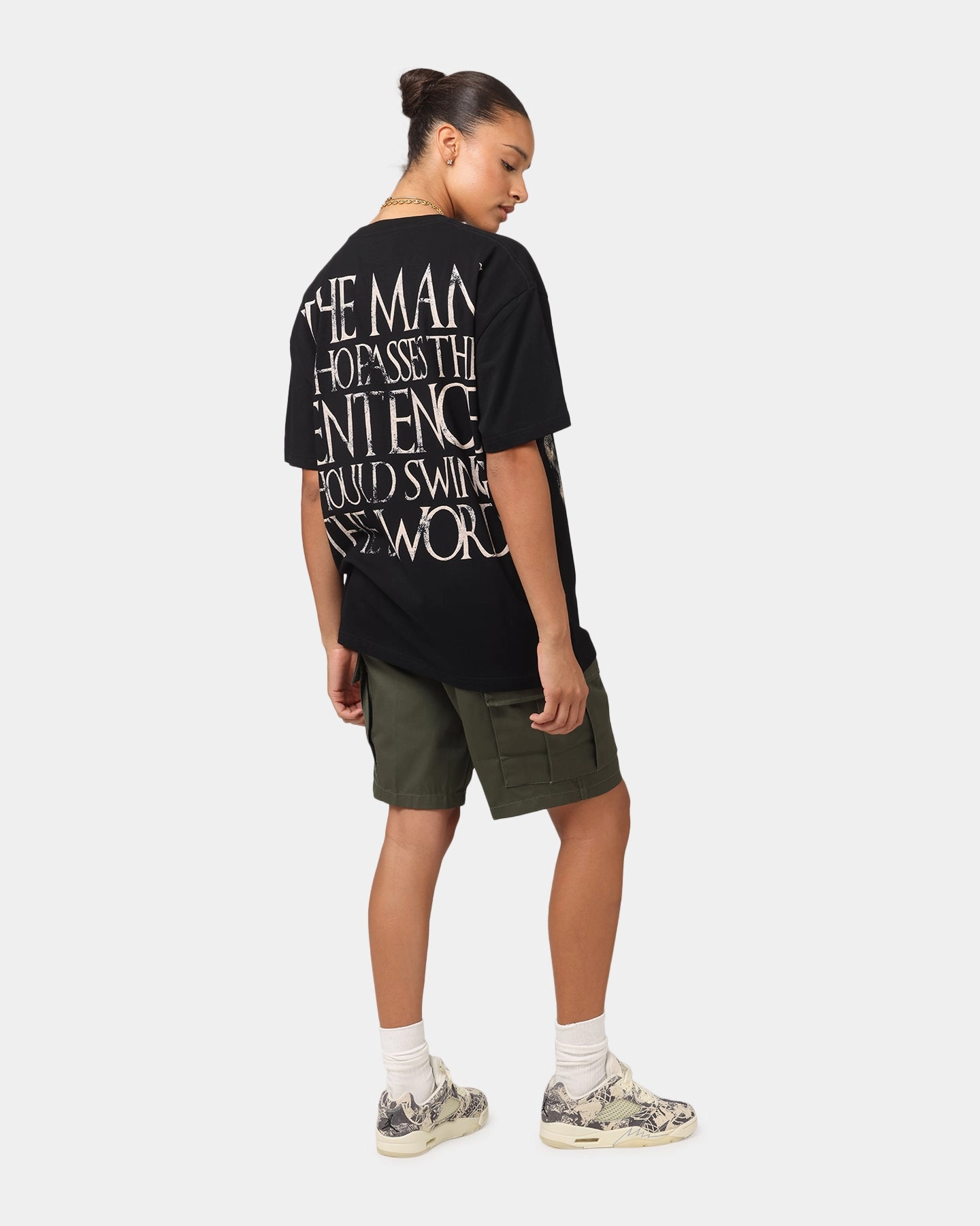 Goat Crew X Game Of Thrones Ned Stark Heavy T-Shirt Black Comfortable Design HighNeckCut