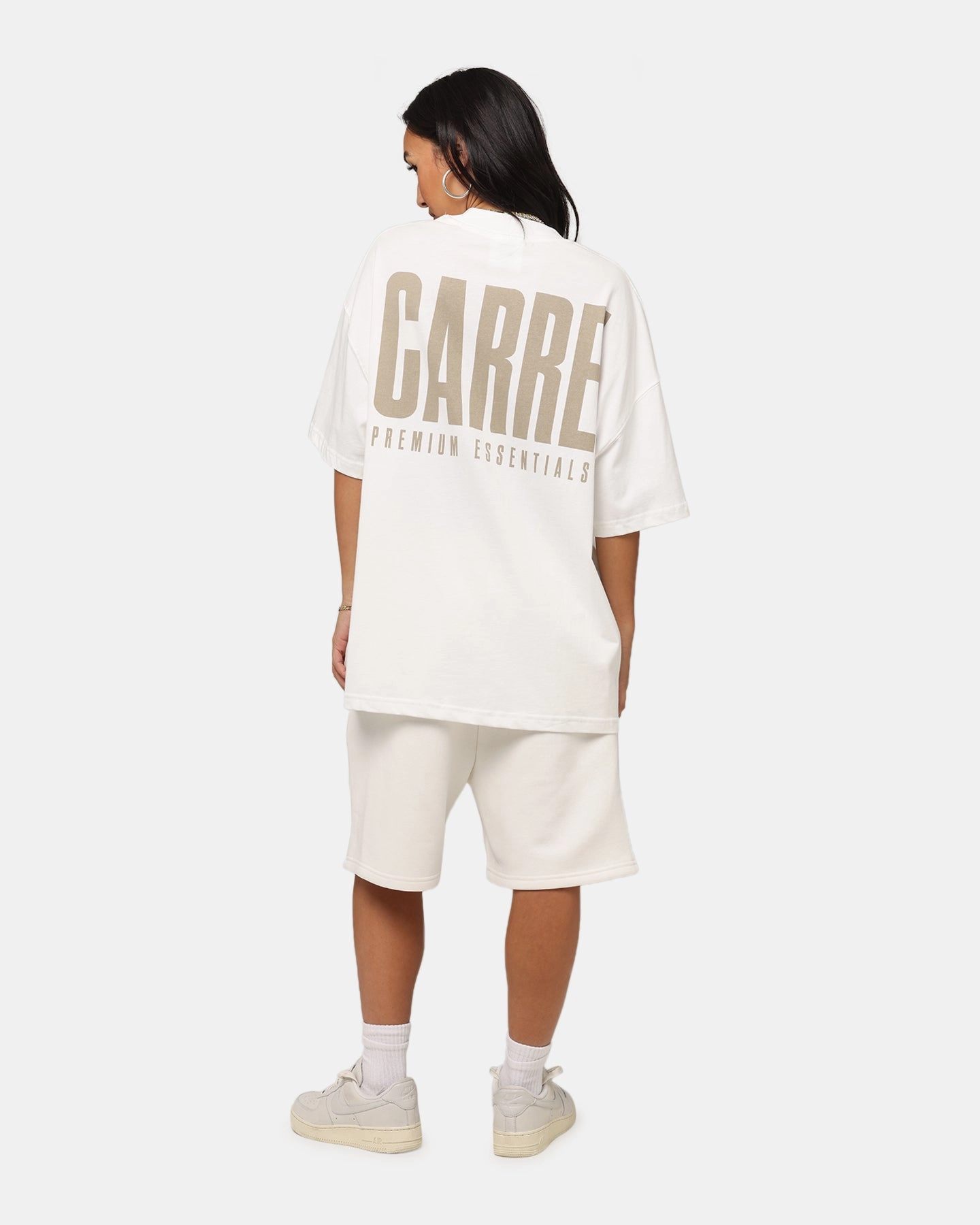 Carre Premium Essentials T-Shirt Off White Lightweight Blouse