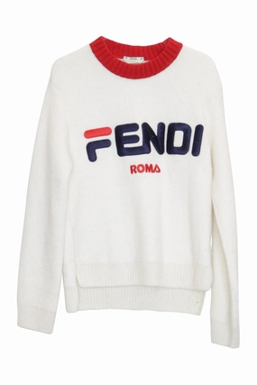 NonRestrictive Fit DoubleLayered Hem [WW23603] Fendi | Knitwear