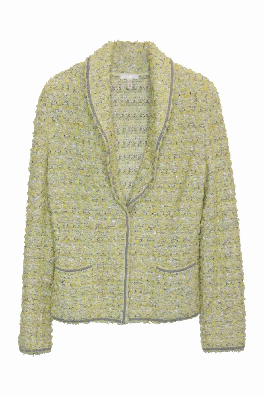 [WW23952] Escada | Knitwear Breathable Liner Integration DoubleLayered Collar