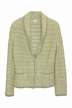 [WW23952] Escada | Knitwear Breathable Liner Integration DoubleLayered Collar