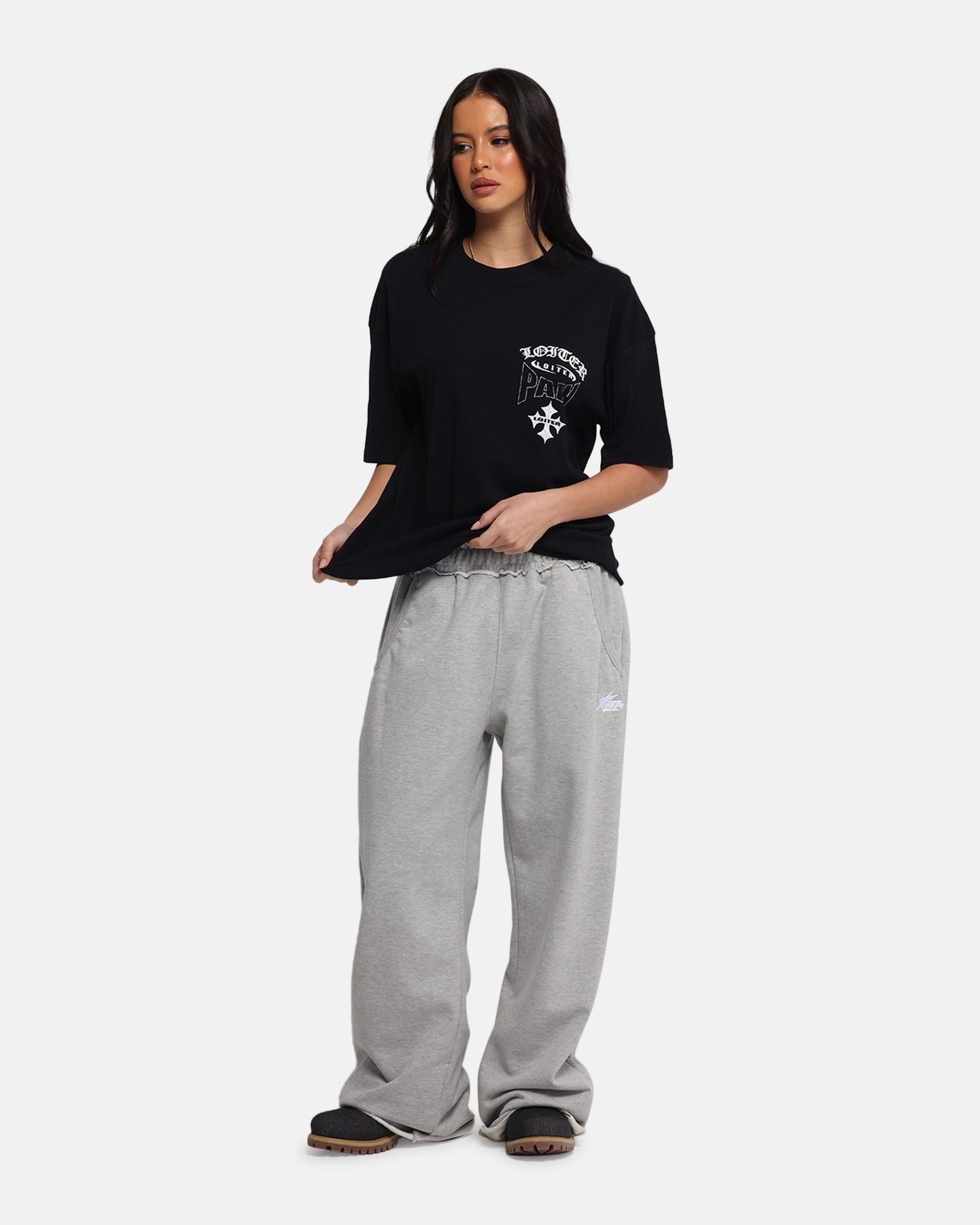 Loiter Inner Pain T-Shirt Black MultiDirectionalStretch