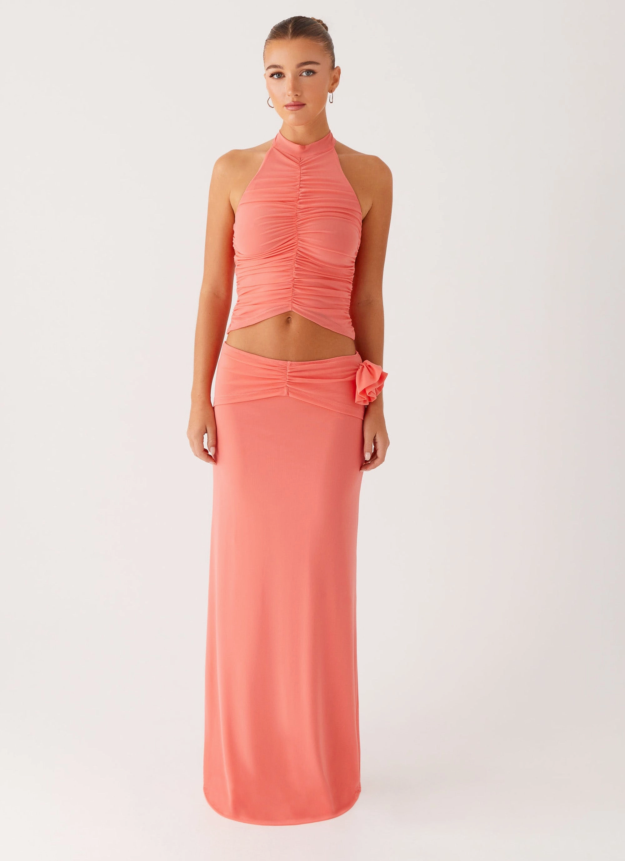 Jayce Halter Top - Salmon Fun Design