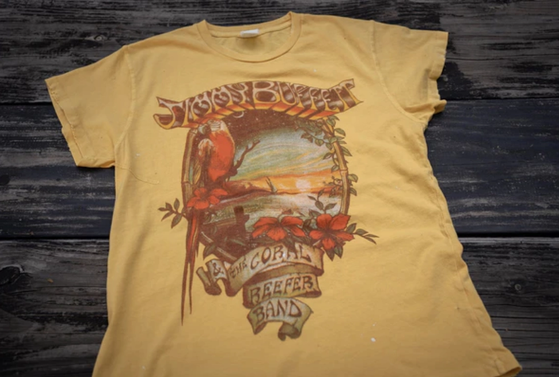 Jimmy Buffet & The Coral Reefer Band Tee Structured Shoulder