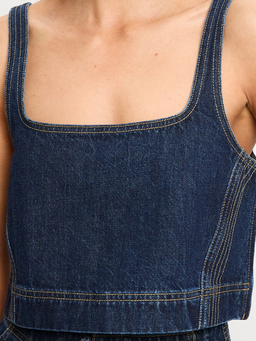 Hidden Pocket Joelle Denim Top