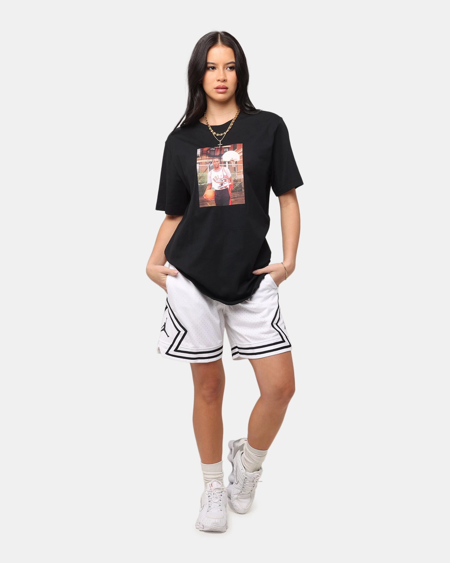 Jordan Brand Photo Crewneck T-Shirt Black/Black Daily Wear HypoallergenicFibers