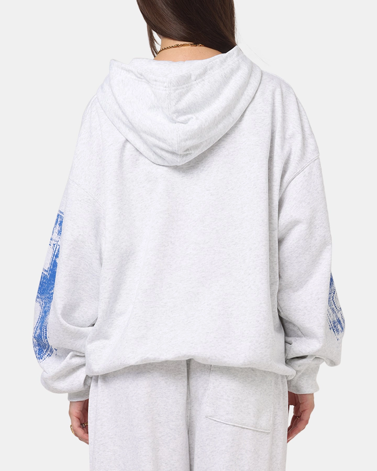 Jordan Brooklyn Collegiate Pullover Hoodie Birch Heather Grey Formal Shirt