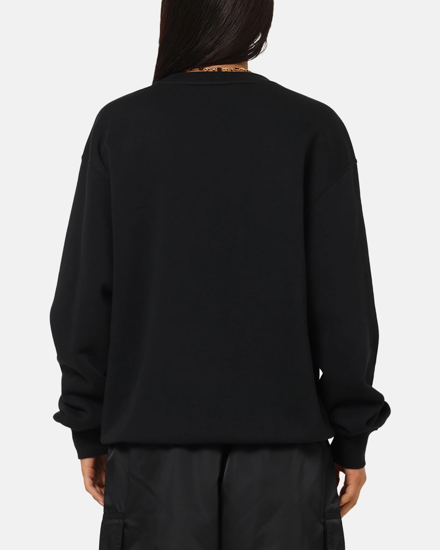 Adjustable Cuff System MinimalistCut Jordan Brooklyn Fleece Crewneck Black/White