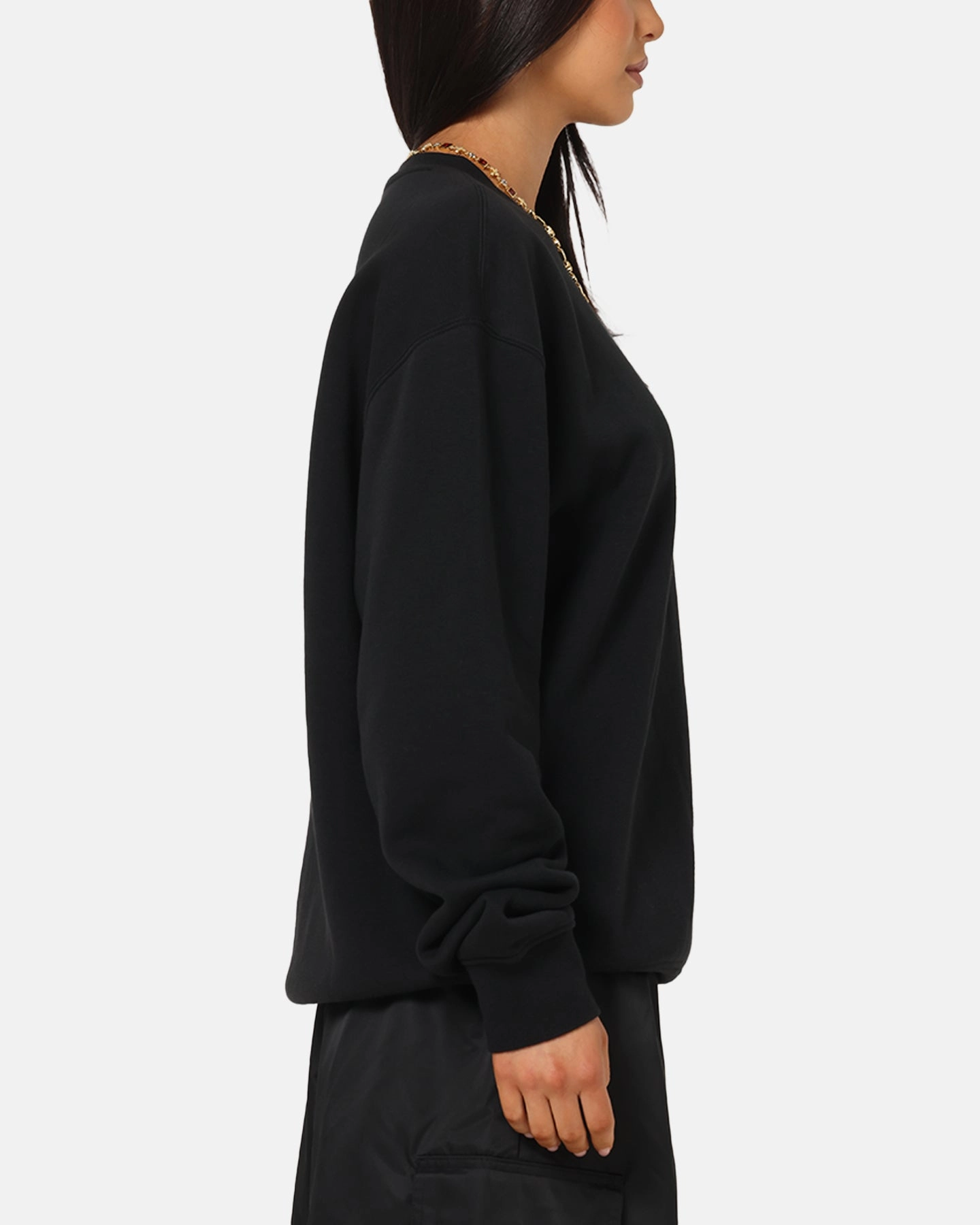 Jordan Brooklyn Fleece Crewneck Black/White TaglessComfort