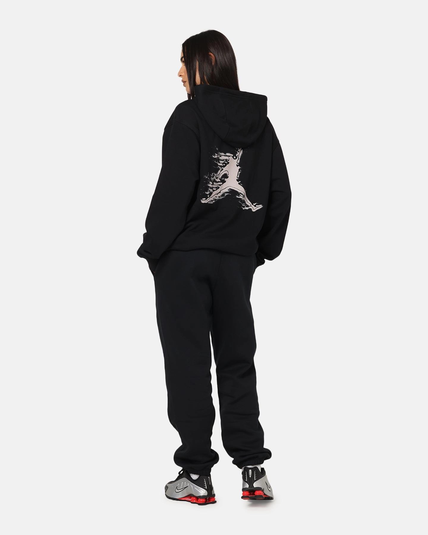 Durable Interlock Stitch Jordan Dri-FIT Graphic Pullover Hoodie Black/White