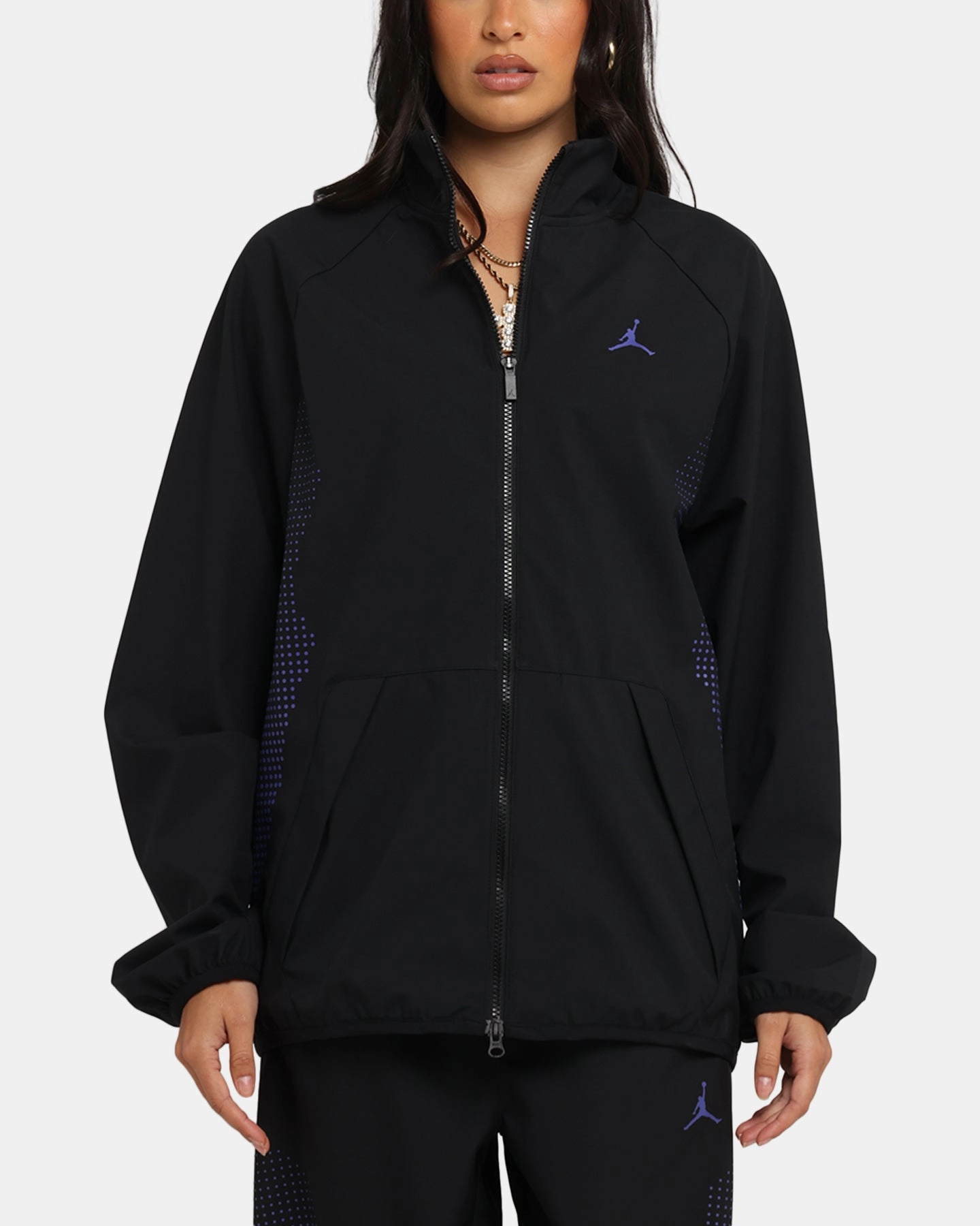 UV protection layer Jordan Sport Jam Sport Warm-Up Jacket Black/Purple