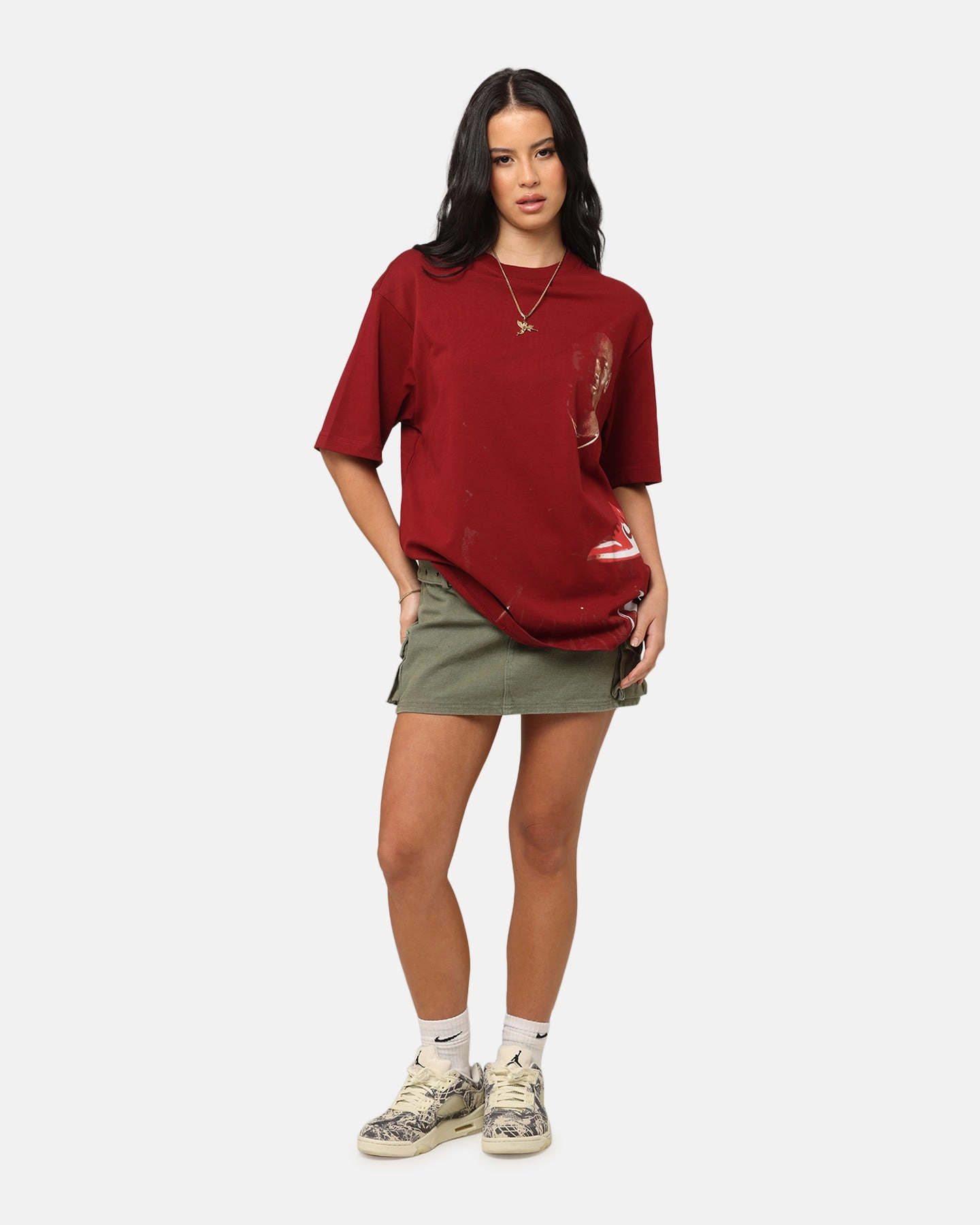 Jordan Statement 1985 J Day Crewneck T-Shirt Gym Red DoubleStitching