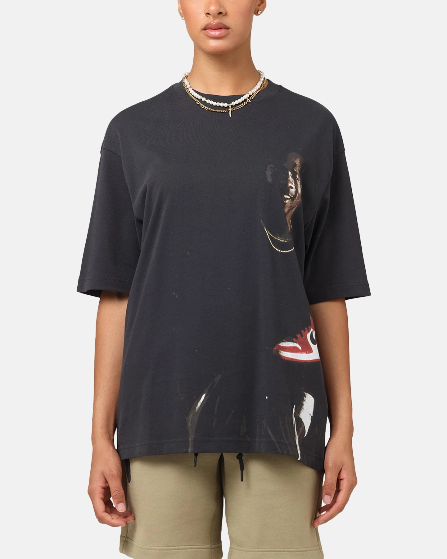 Jordan Statement 1985 J Day Crewneck T-Shirt Off Noir Ventilated Panels