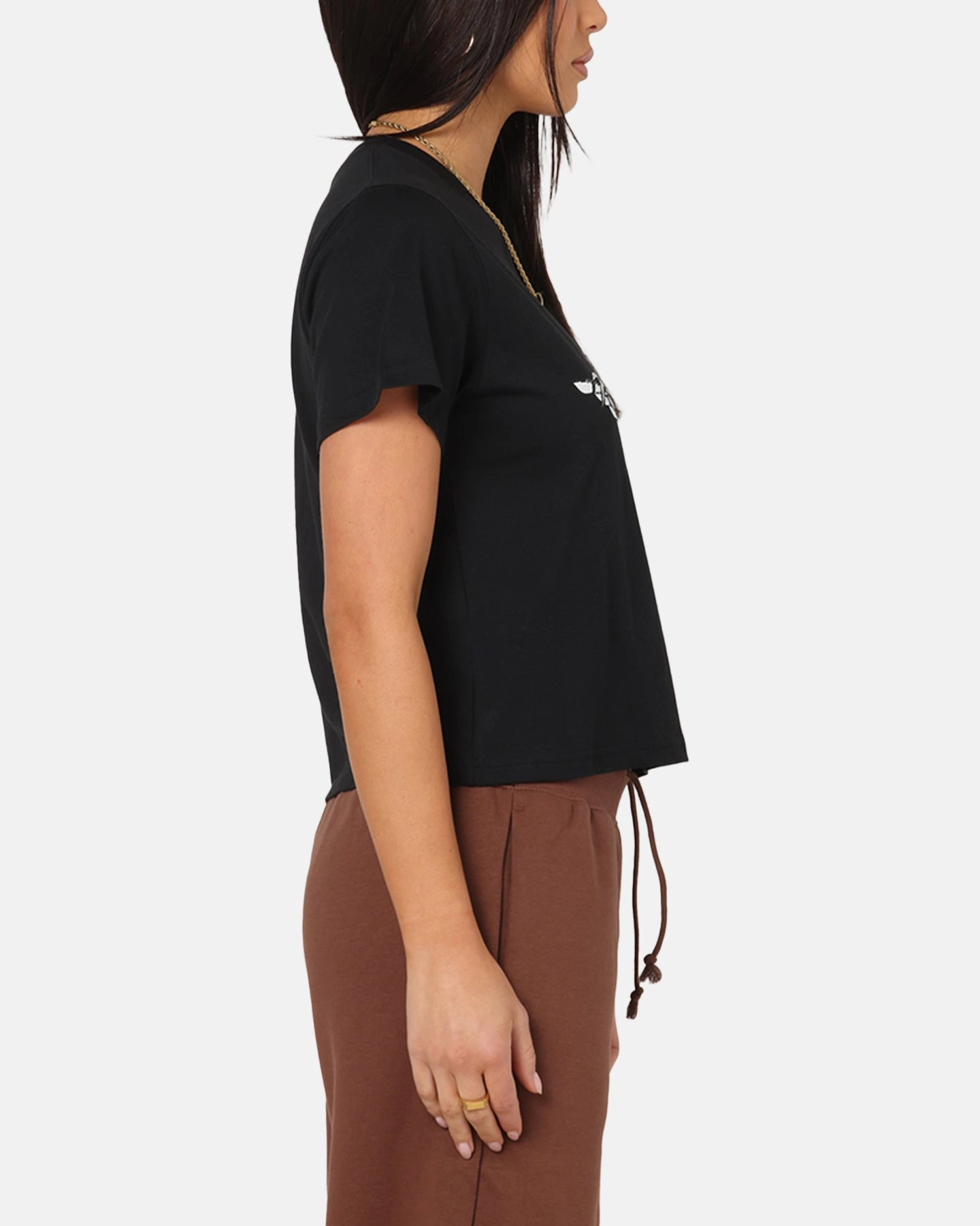 Jordan Women's Flight Graphic T-Shirt Black/White Anti Pilling Finish Quick-Dry Fabric