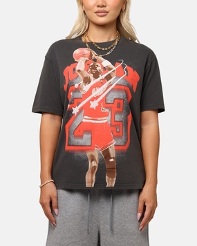 Jordan Women's Graphic T-Shirt Off Noir FadeResistant Treatment