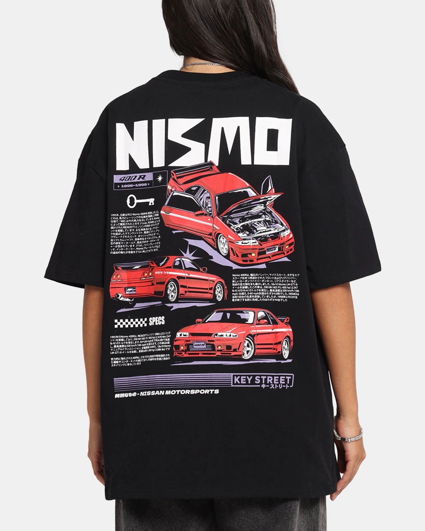 Ventilation Panel Versatile Shirt Key Street 400 R T-Shirt Black