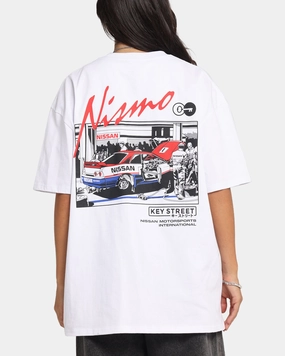 Built In Filter Layer Key Street Bathurst Pits T-Shirt White
