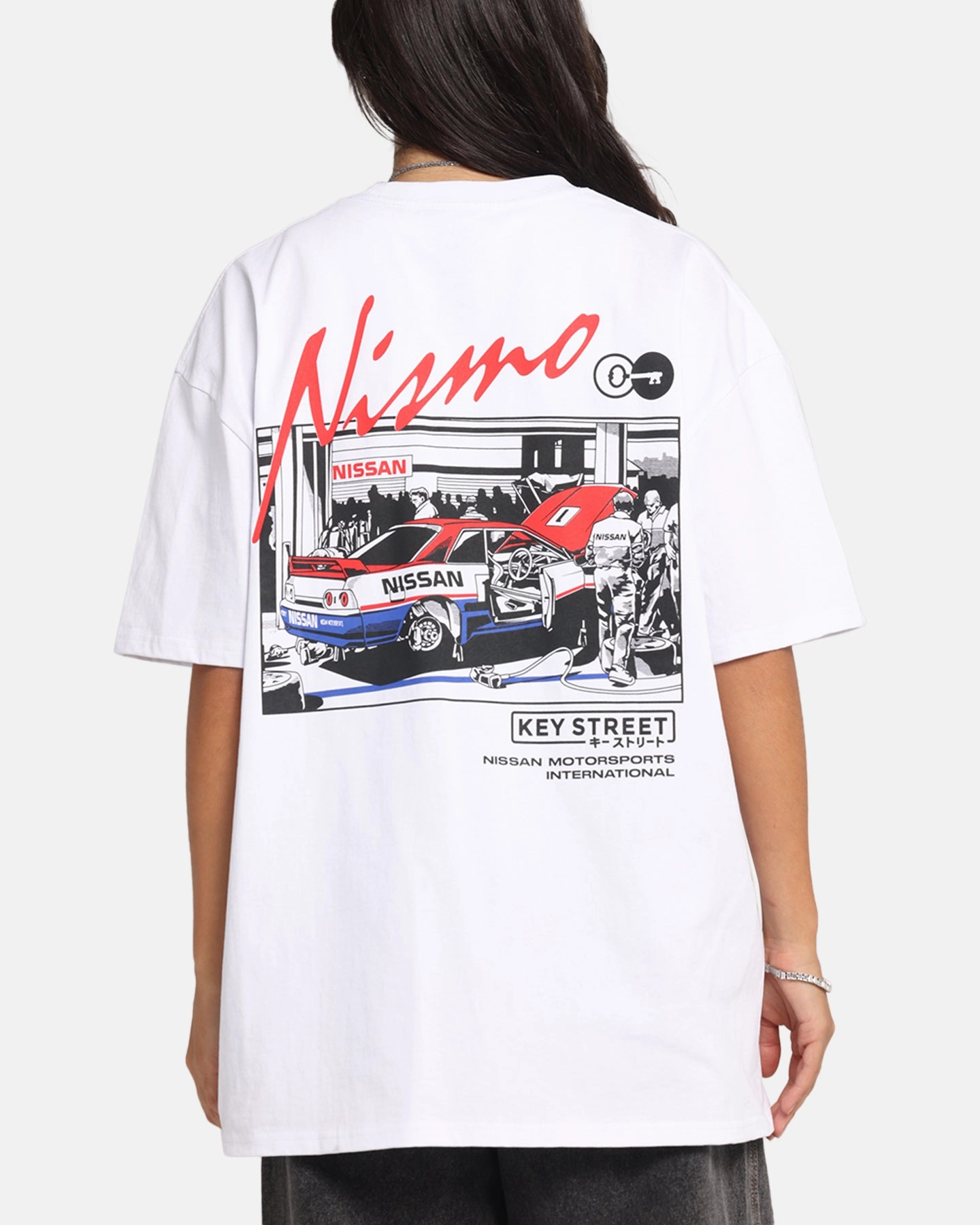 Built In Filter Layer Key Street Bathurst Pits T-Shirt White