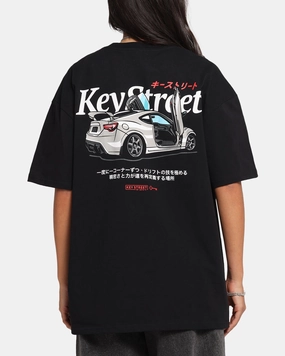Key Street Control And Chaos T-Shirt Black Anti Static Fabric