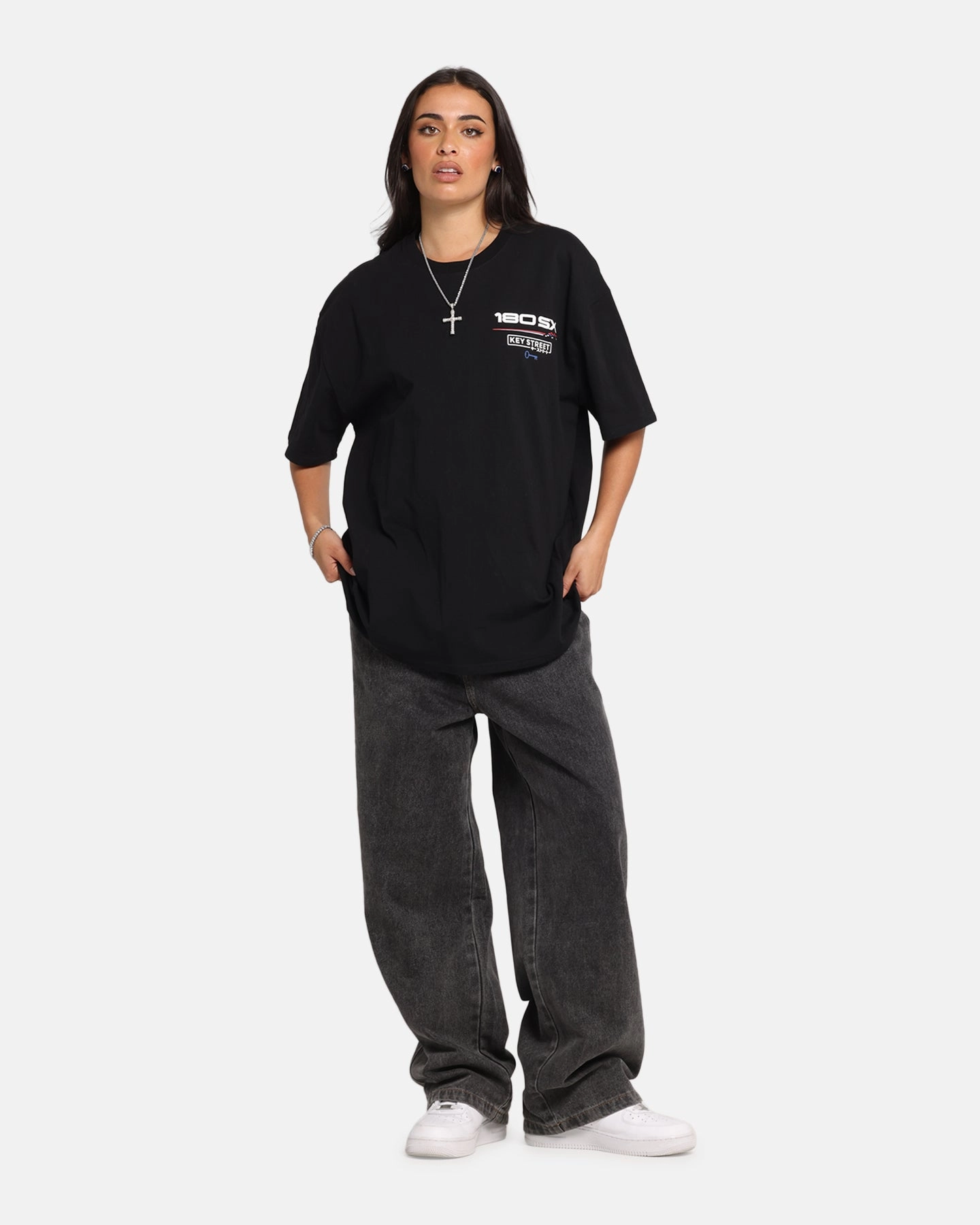 Key Street Nismo 180SX T-Shirt Black Natural Fiber Blend QuickReleaseFastenings