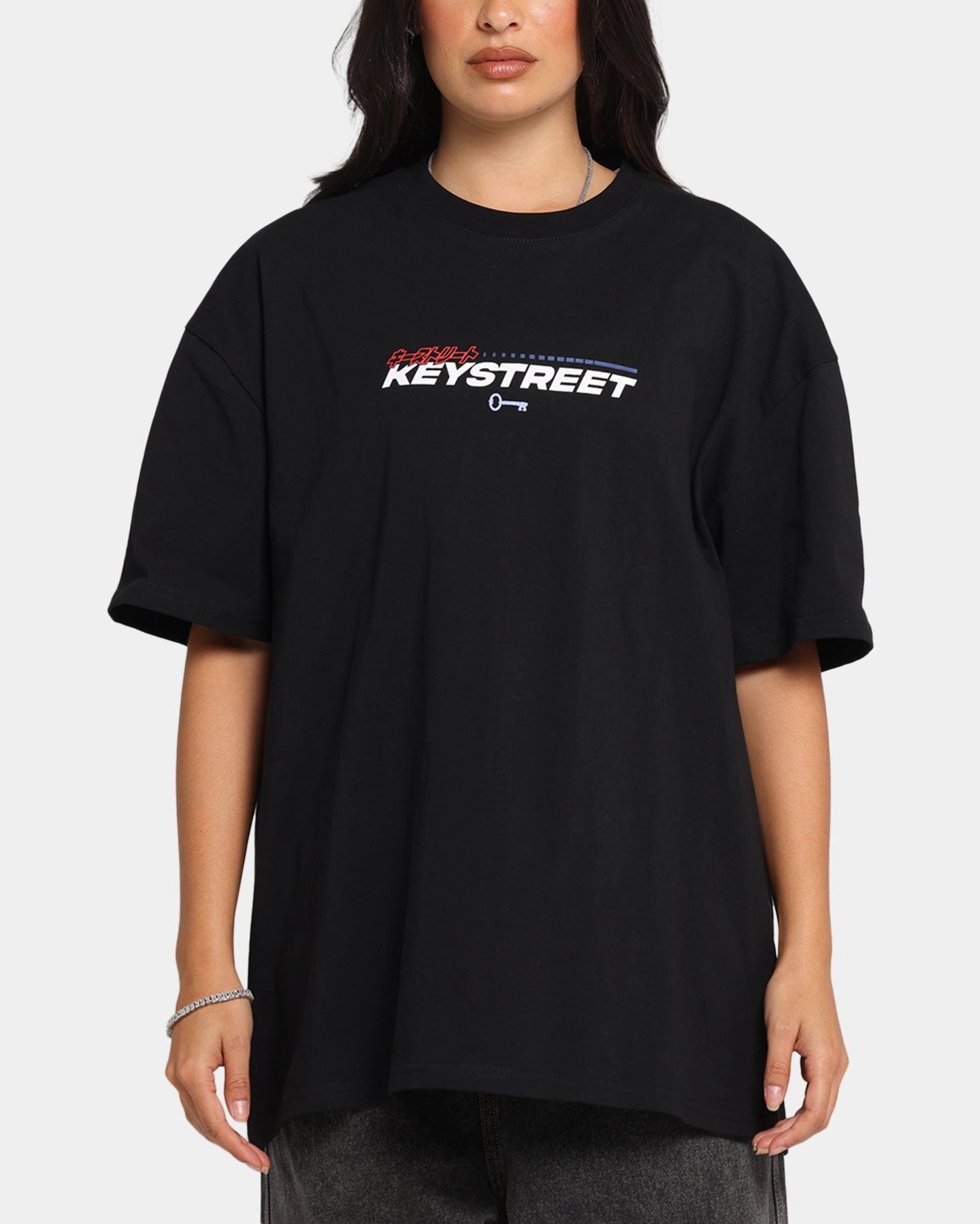 Key Street Send It T-Shirt Black ThermalRegulating Fabric EthicallySourcedMaterial