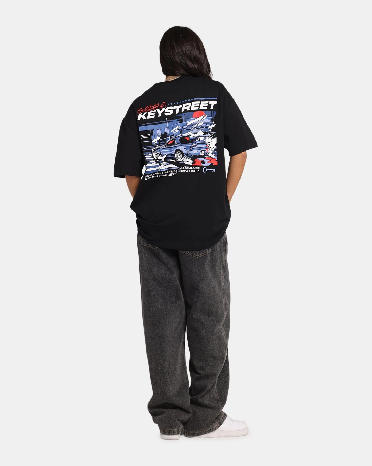 AntiSlipGrip MoistureWicking Technology Key Street Send It T-Shirt Black