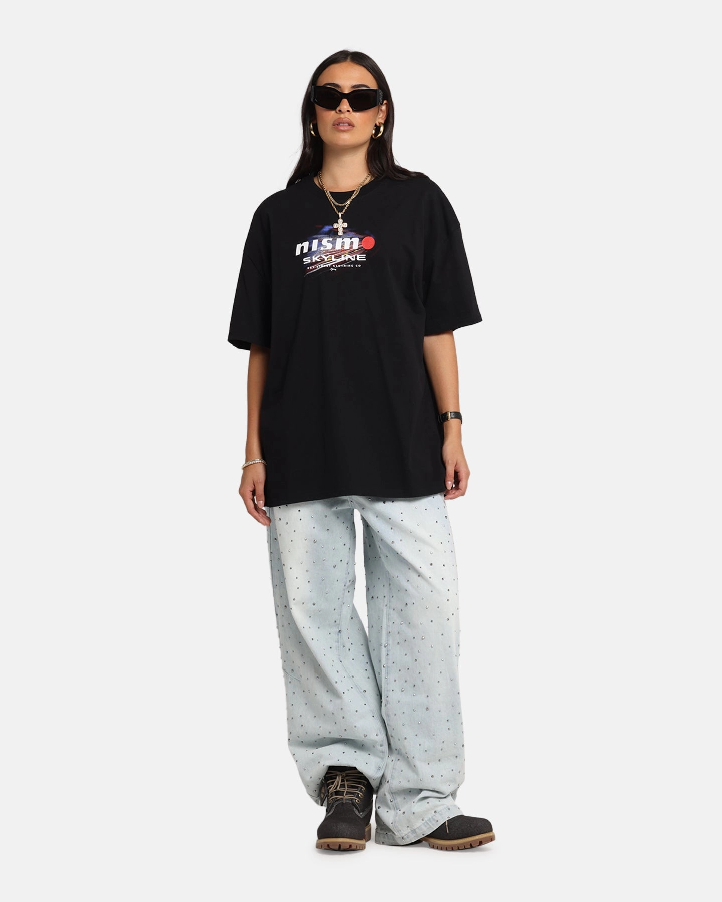 Key Street Z-Tune T-Shirt Black BondedShoulderTaping RibbedNeckline