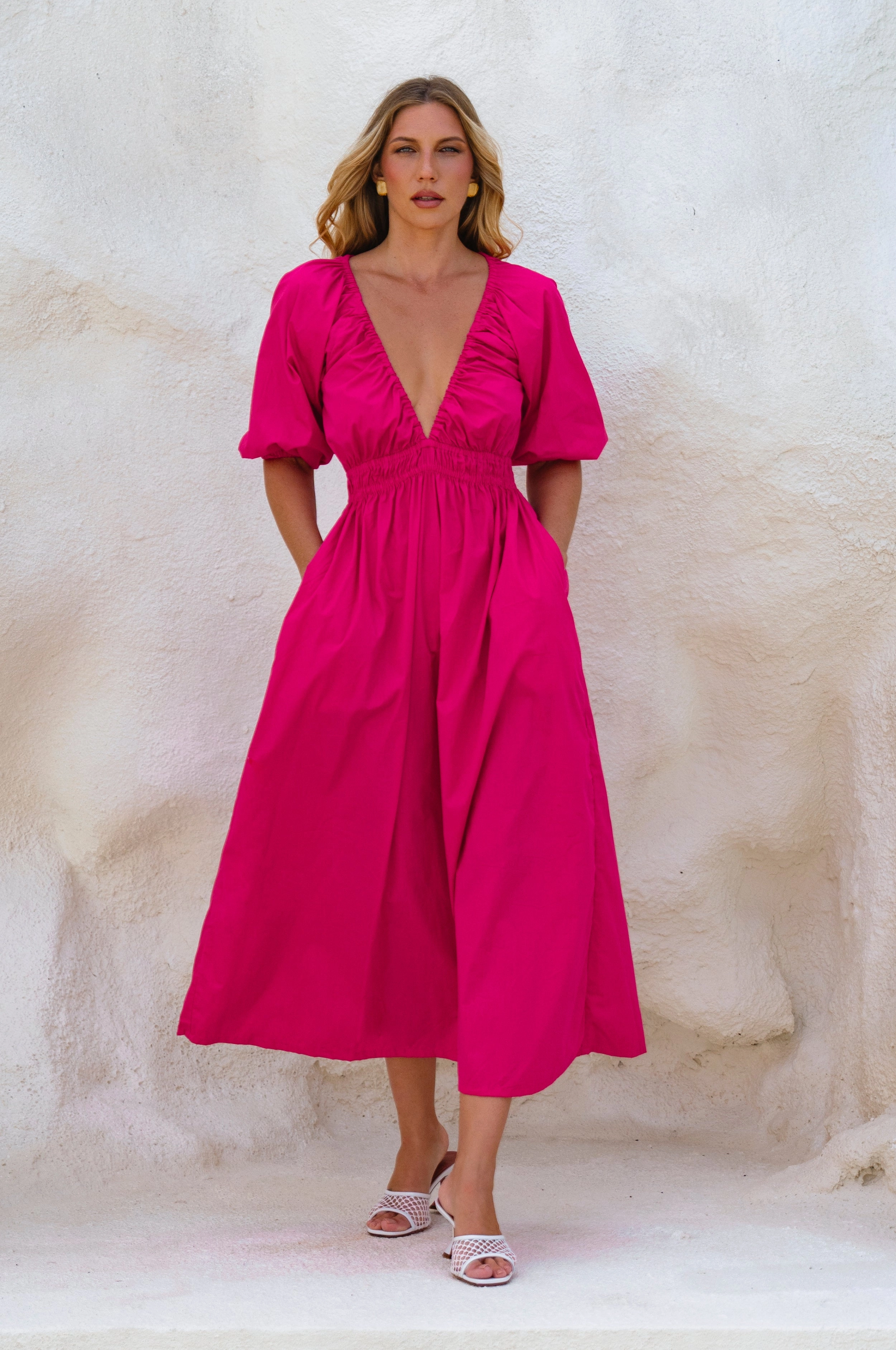 Kezas Cotton Maxi Dress sweet moment Feminine Line