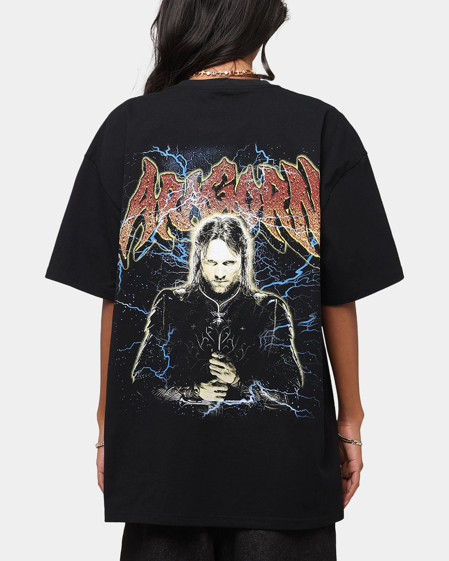 AntiOdorTreatment American Thrift X The Lord Of The Rings Aragorn Heavy T-Shirt Black