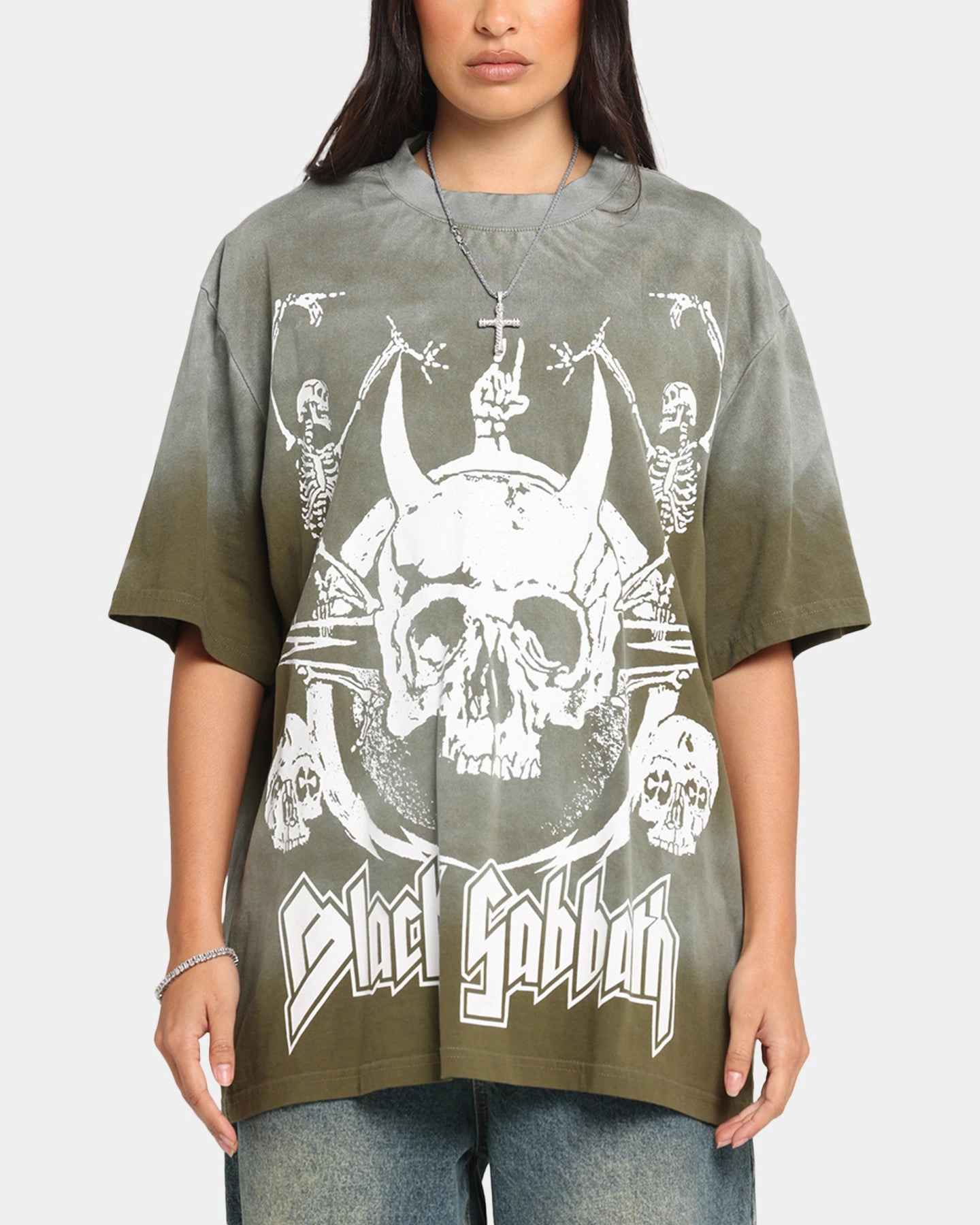 Black Sabbath Sabbath Hem Vintage T-Shirt Washed Black ButterSoftTexture