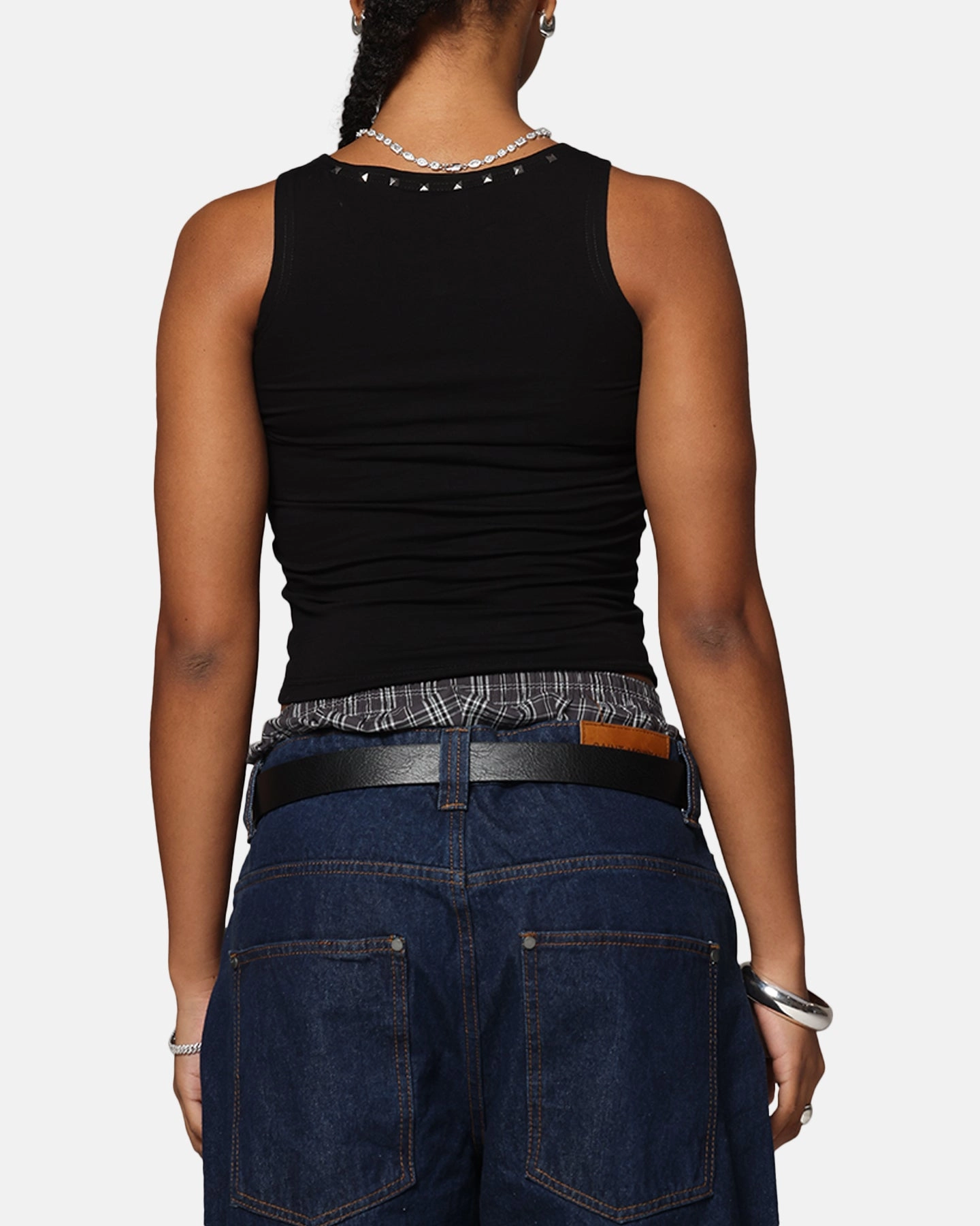 Durable Stitch Pattern PlushLining Ed Hardy Women's Electric Tank Black