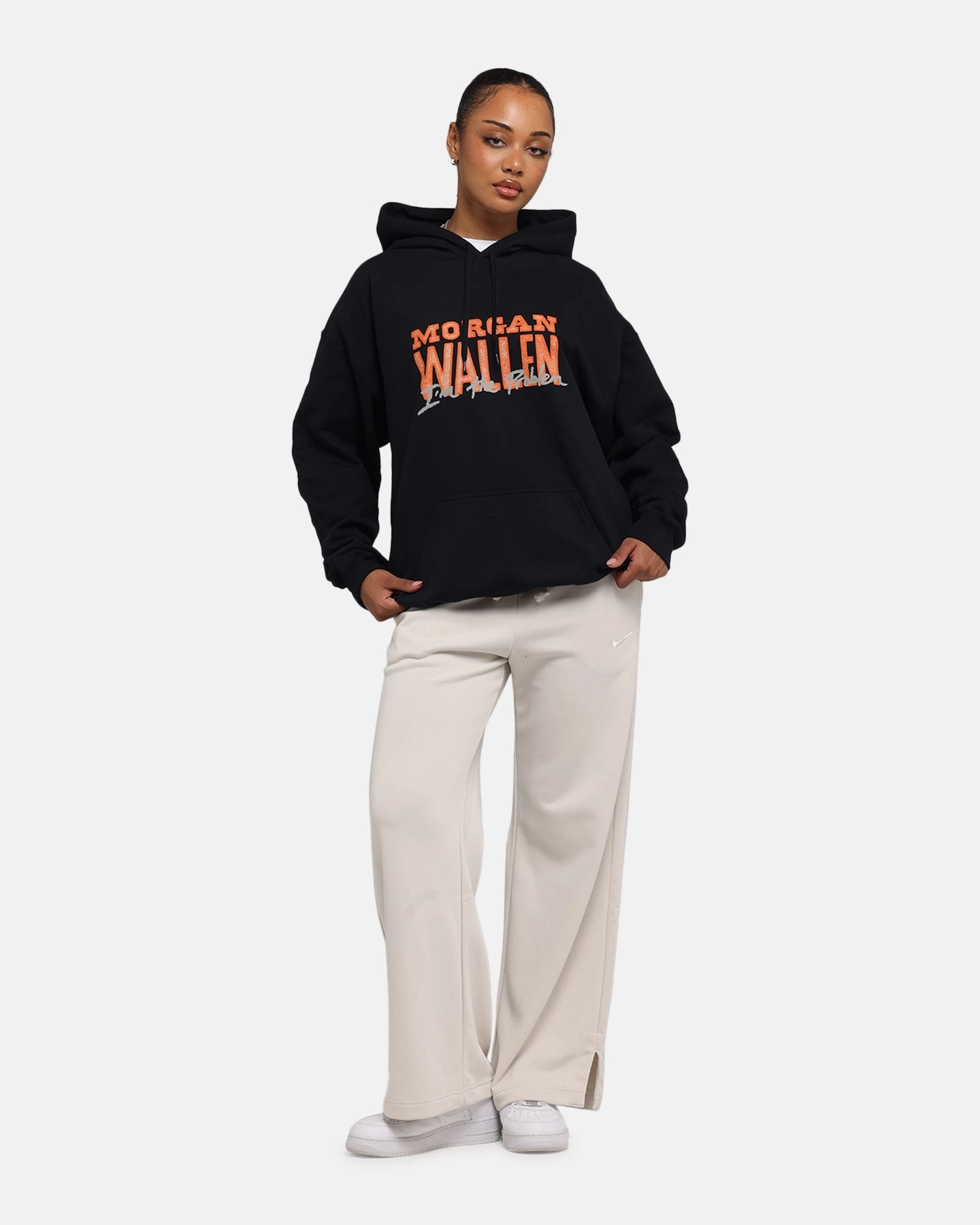 Pocket Reinforcement All-Purpose Wear Morgan Wallen Morgan Tennessee Hoodie Black