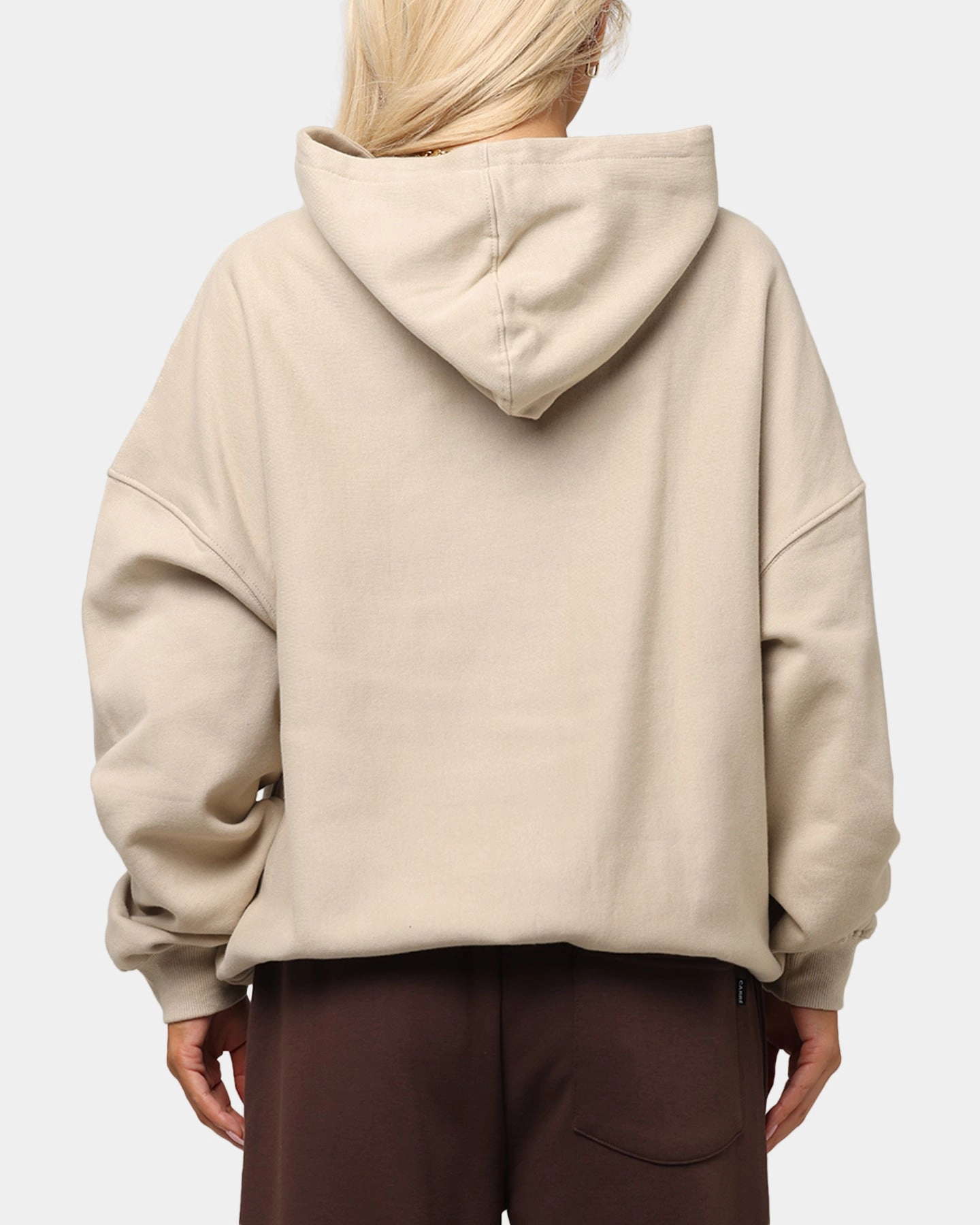 Vintage Hoodie Carre Camo Script Hoodie Stone