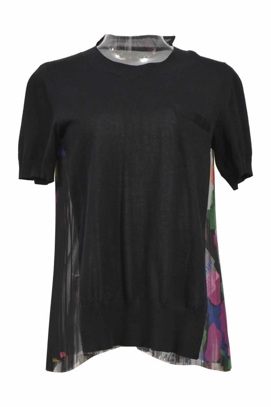 [WW45155] Sacai | Short sleeve top SnagFreeKnit ReinforcedHems