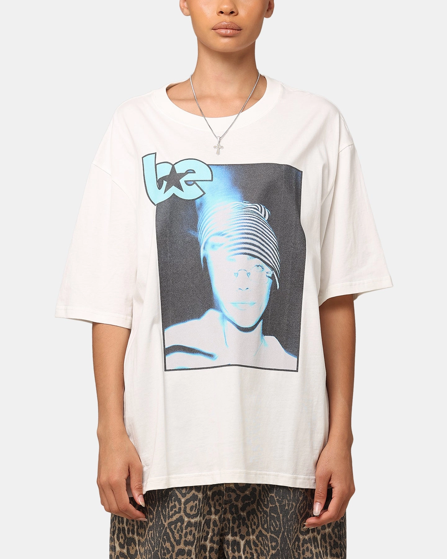 Billie Eilish Billie Y2K Organic Cotton T-Shirt White Summer Wardrobe