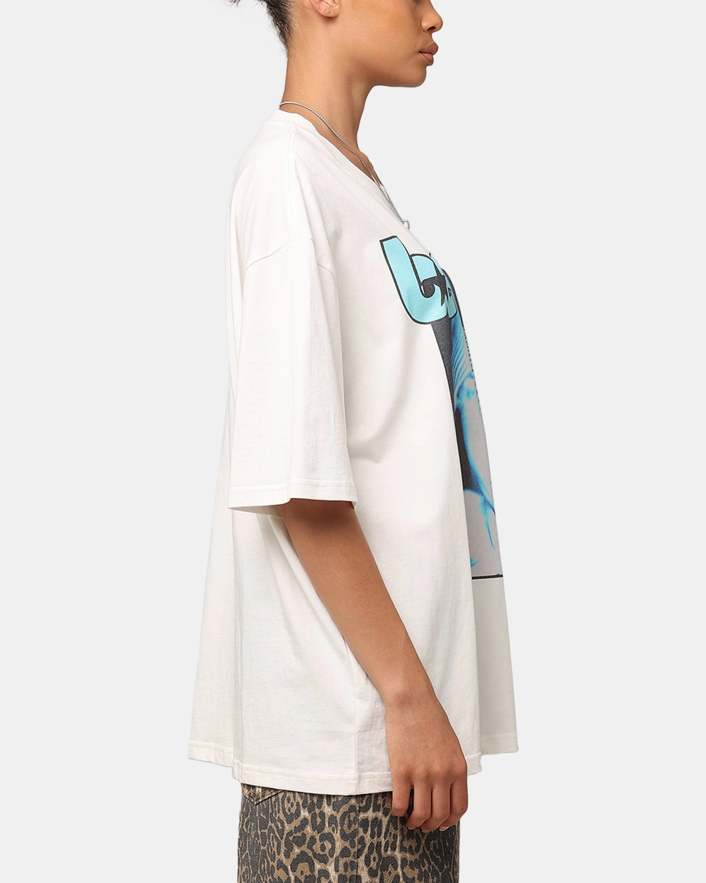 Bound Edges Billie Eilish Billie Y2K Organic Cotton T-Shirt White