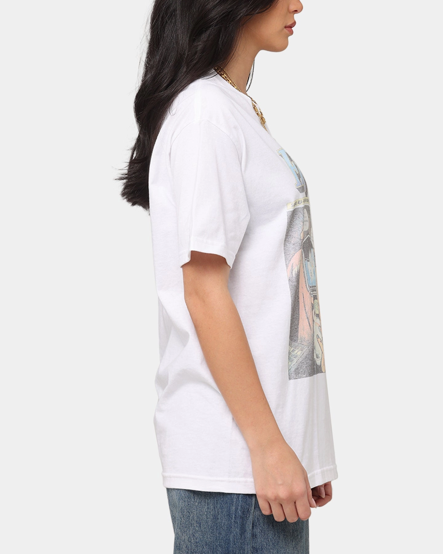 Durable Binding Pink Floyd Comic T-Shirt Vintage White