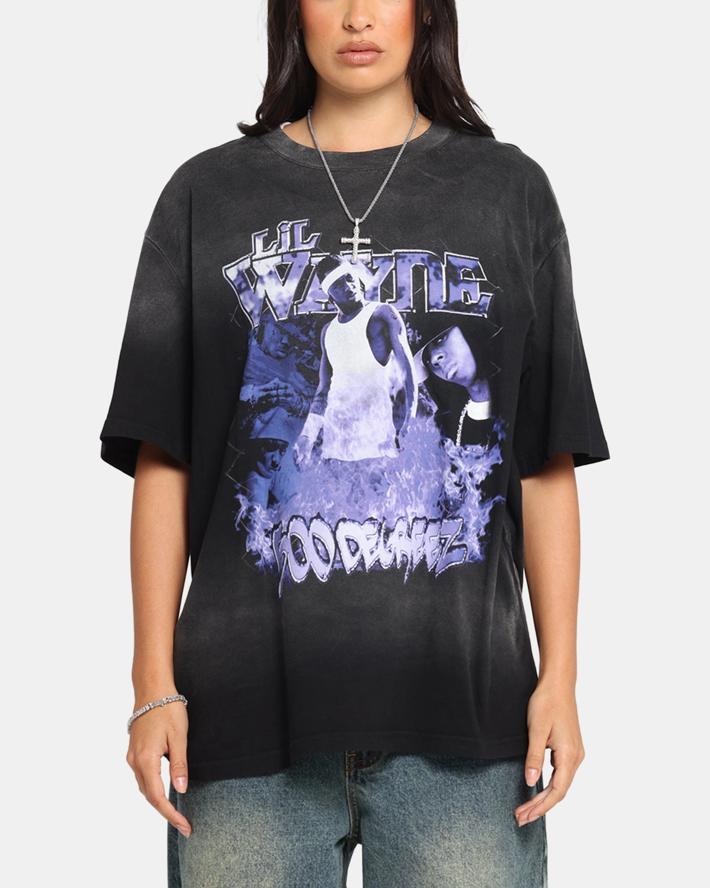 Outdoor Apparel ZipClosure Lil Wayne Lil Wayne T-Shirt Black Wash