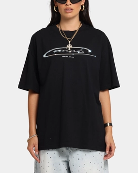 Light material Carre Cold Shine T-Shirt Black