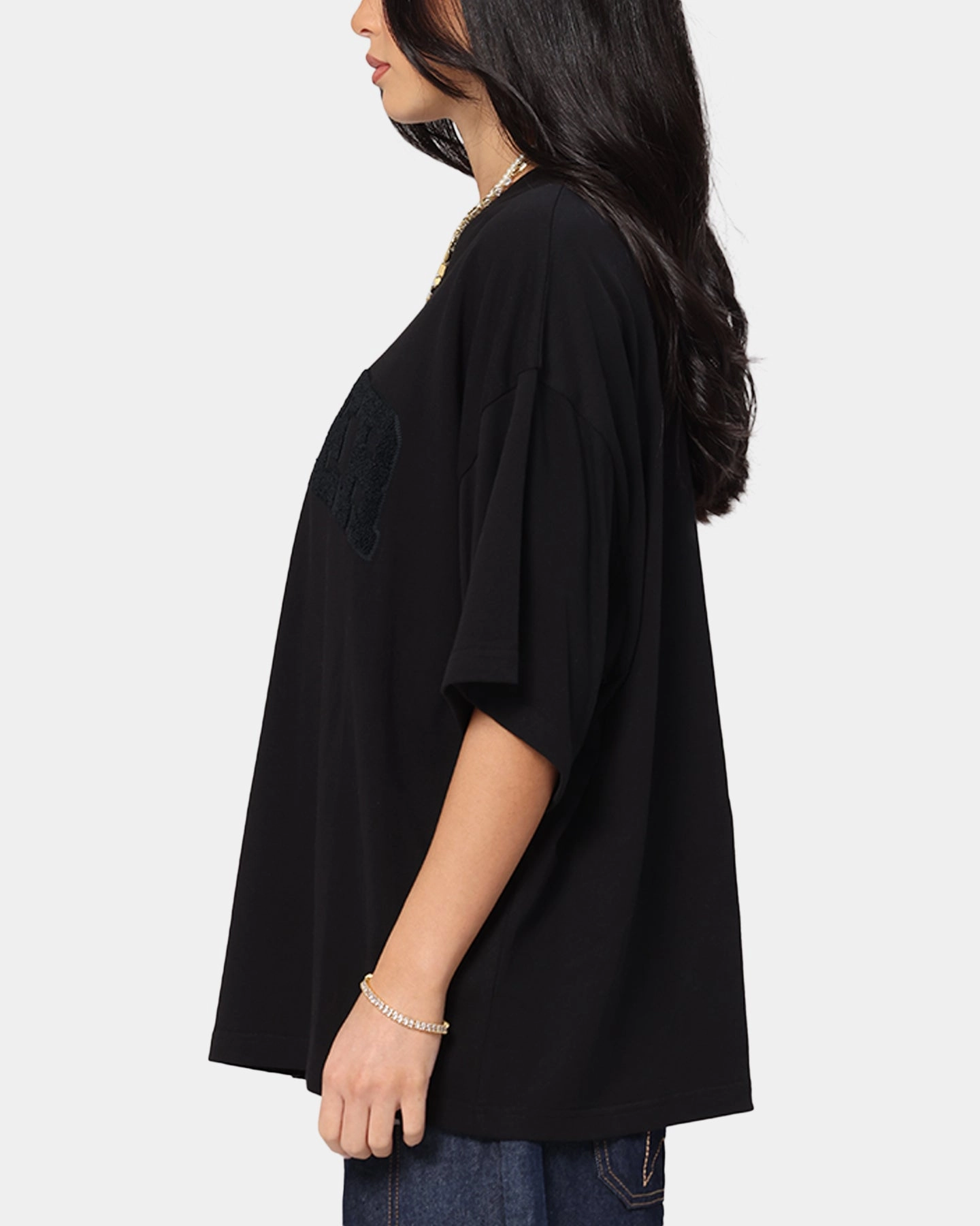 LightReflective Loiter Arch Premium Boxy T-Shirt Black