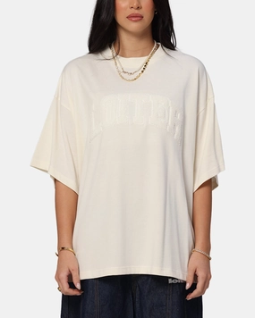 Loiter Arch Premium Boxy T-Shirt Off White HeatSealed Seams Compression Fit Technology