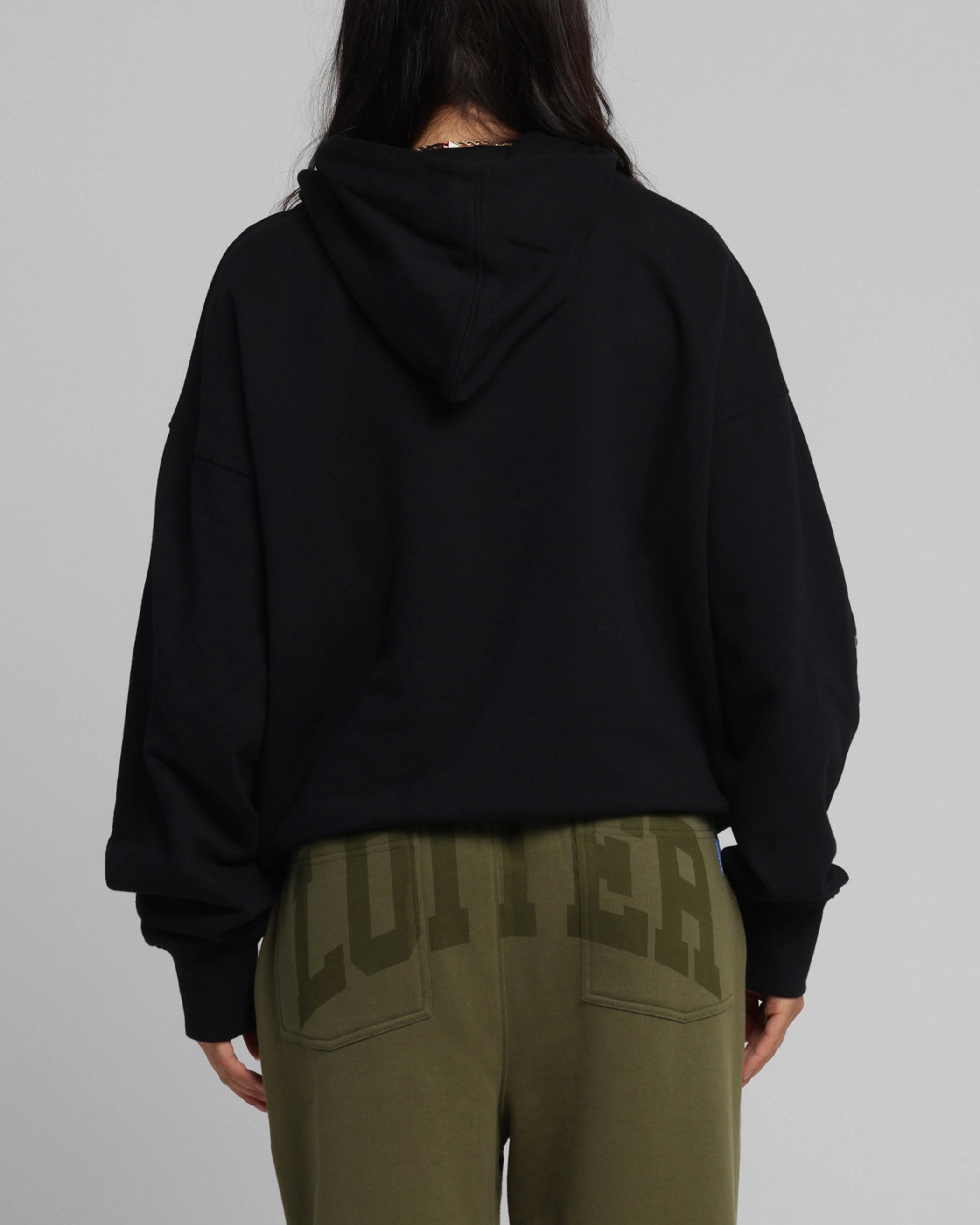 OversizedSilhouette Loiter Bike Hoodie Black