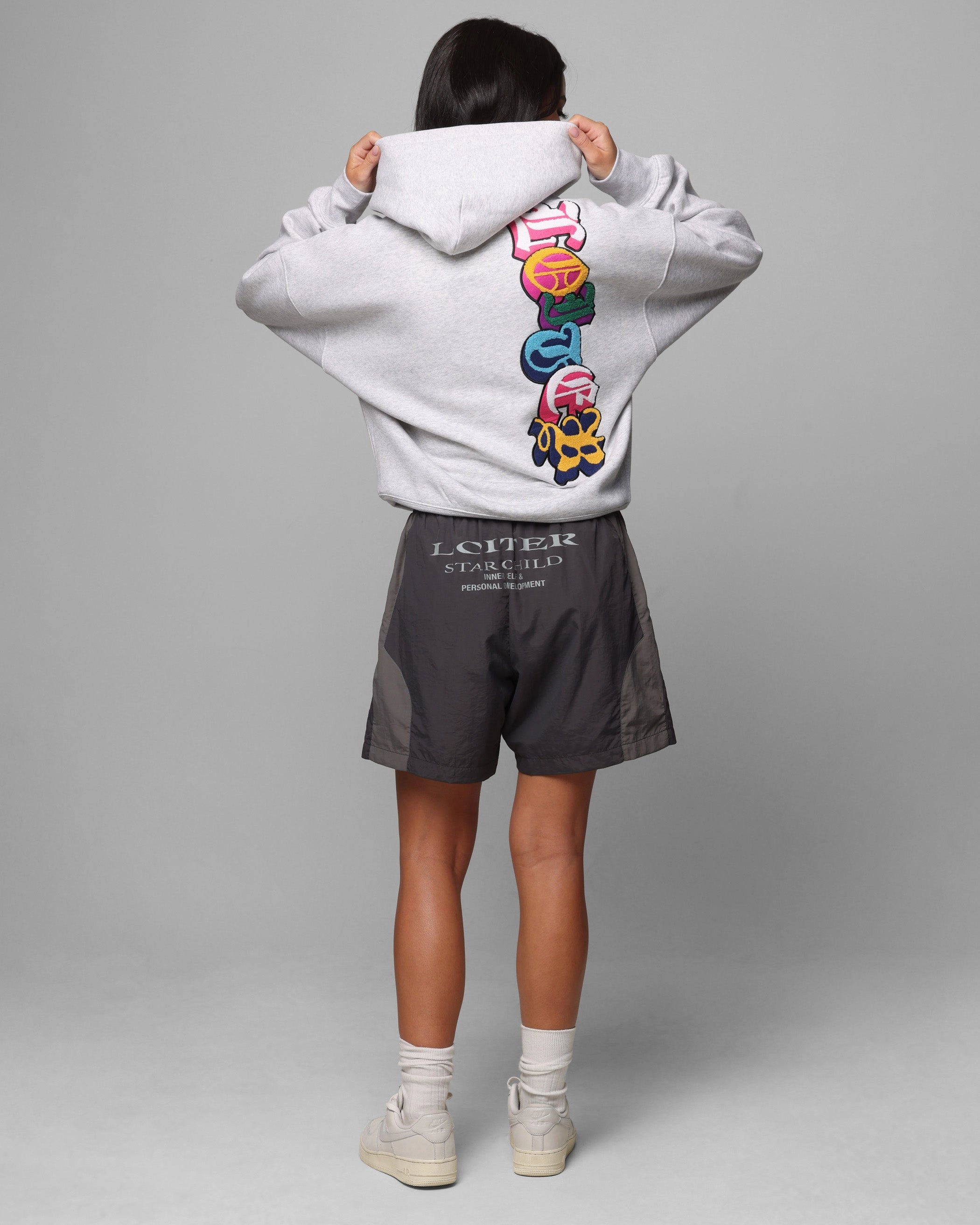 Loiter Chenille Premium Hoodie Grey Marle QuickDrying