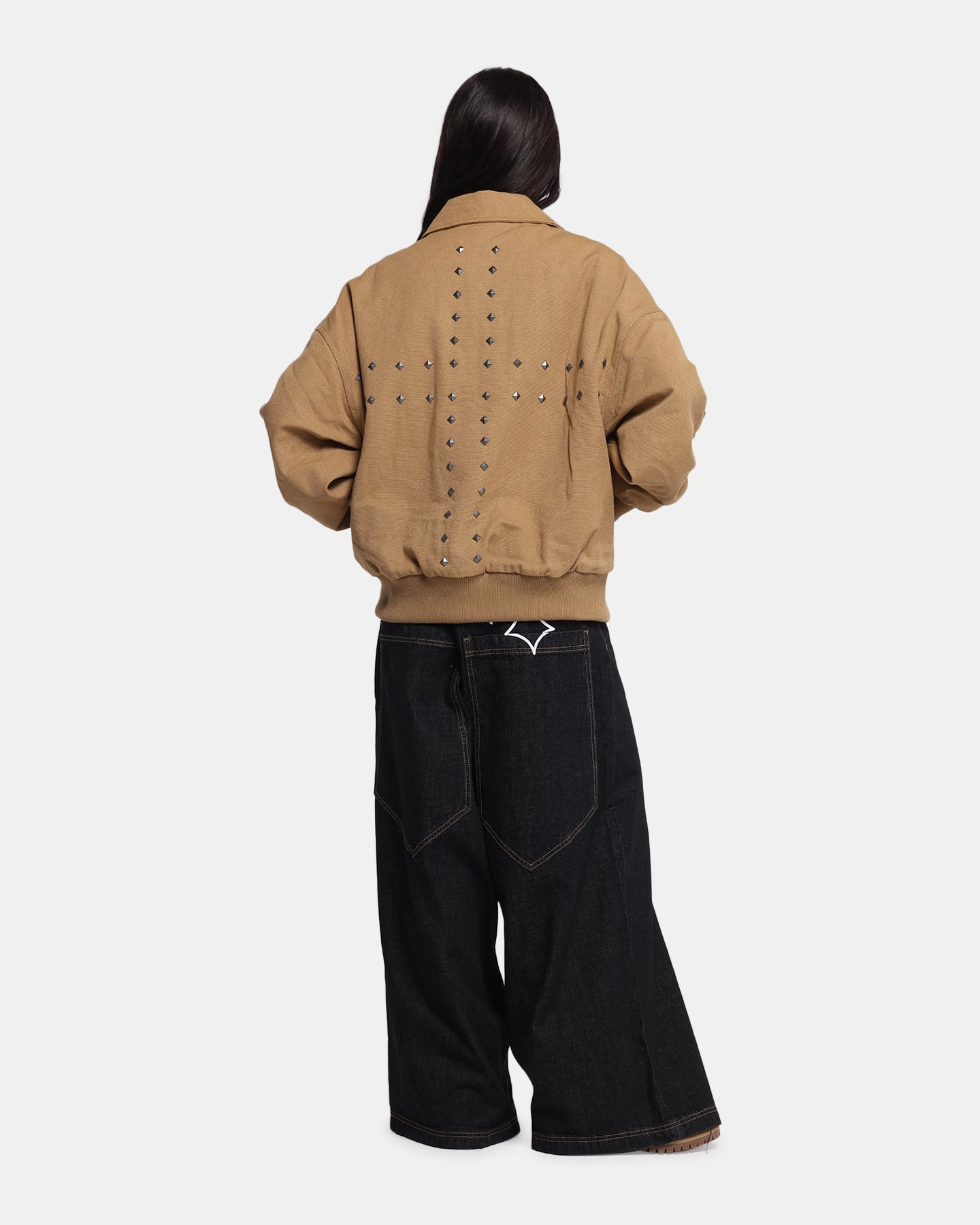 Loiter Chopper Work Jacket Tan Bamboo Fiber Fabric Hidden Storage Pockets