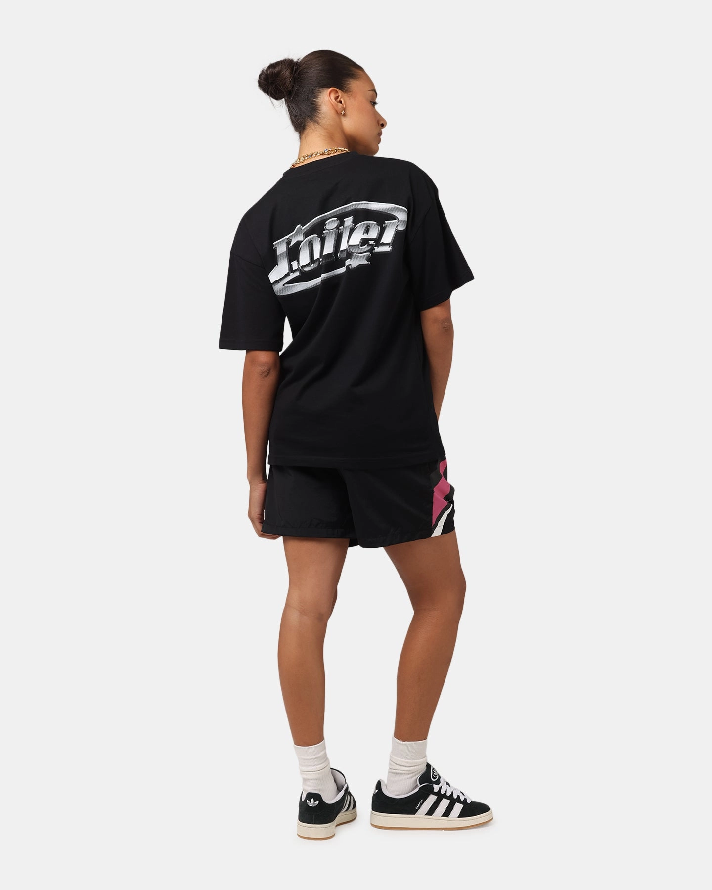 BondedSeams Loiter Chrome Logo T-Shirt Black