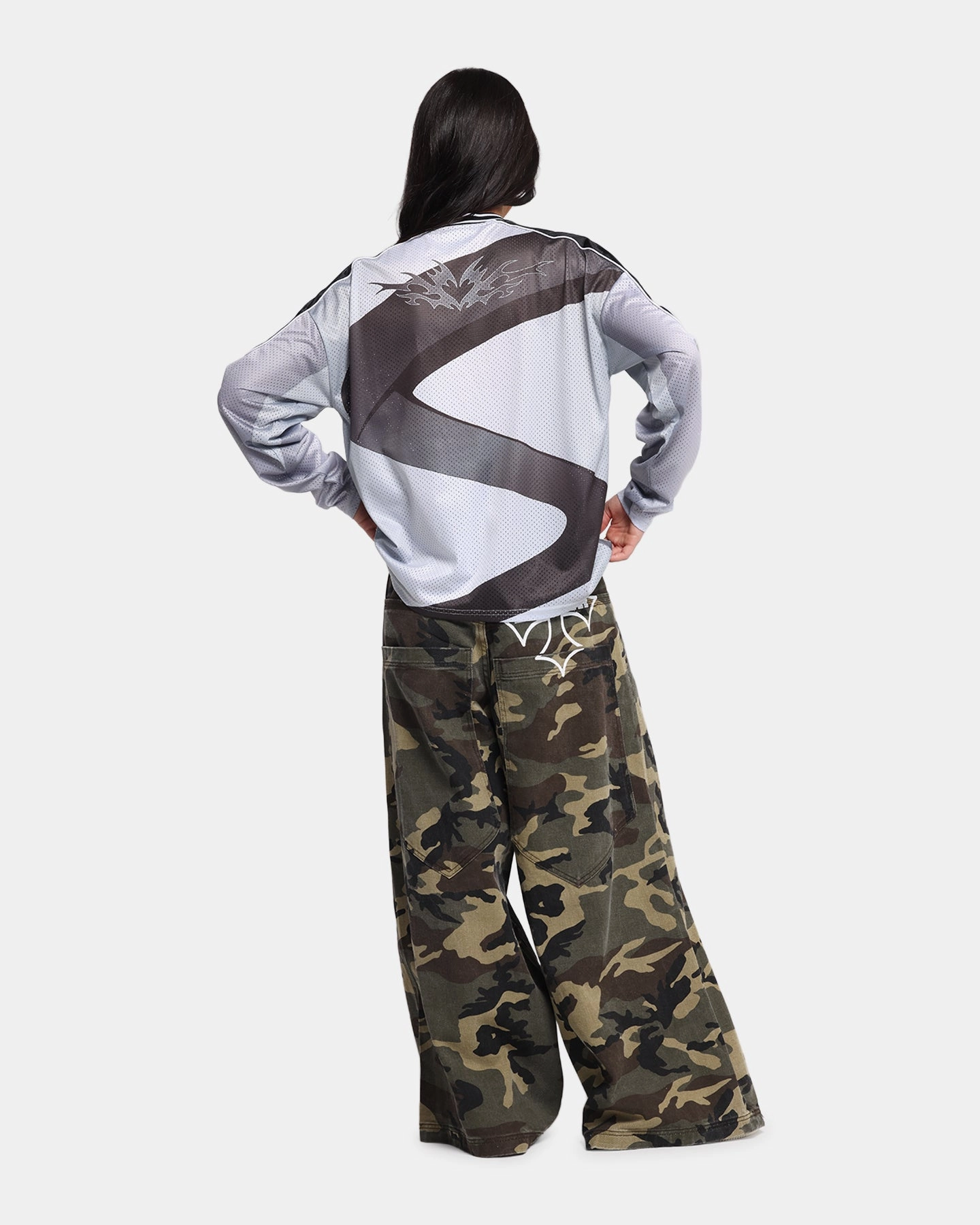 Loiter Cyber Hockey Jersey Grey/Black Bluesign Approved Material Casual Tee