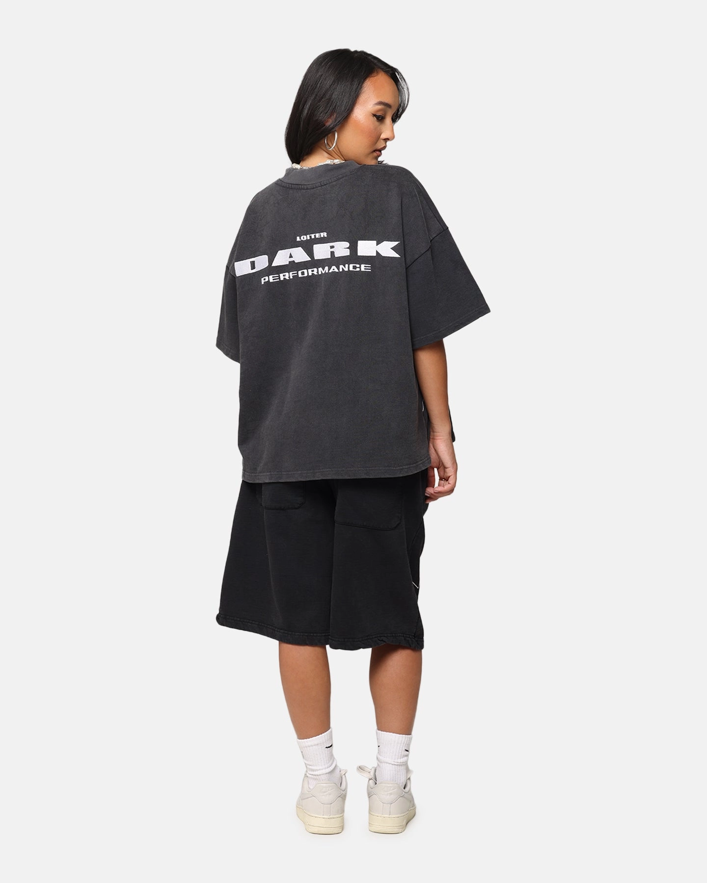 Summer Dress Loiter Dark Performance T-Shirt Charcoal