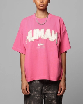 Loiter Human Box T-Shirt Pink Non Chafing Edges